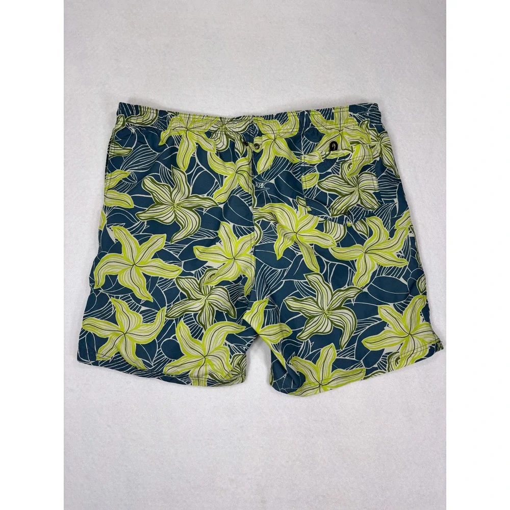 Lands' End Swim‎ Trunks Board Shorts XL 40 42 Tropical Beach